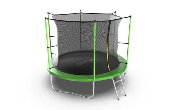 EVO JUMP Internal 10ft (Green) Батут с внутренней сеткой и лестницей, диаметр 305 см (зеленый)